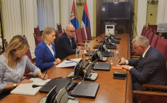27 September 2022 The Head of the National Assembly delegation to PACE Biljana Pantic Pilja in meeting with the non-resident Ambassador of the Republic of Armenia to the Republic of Serbia H.E. Ashot Hovakimyan
